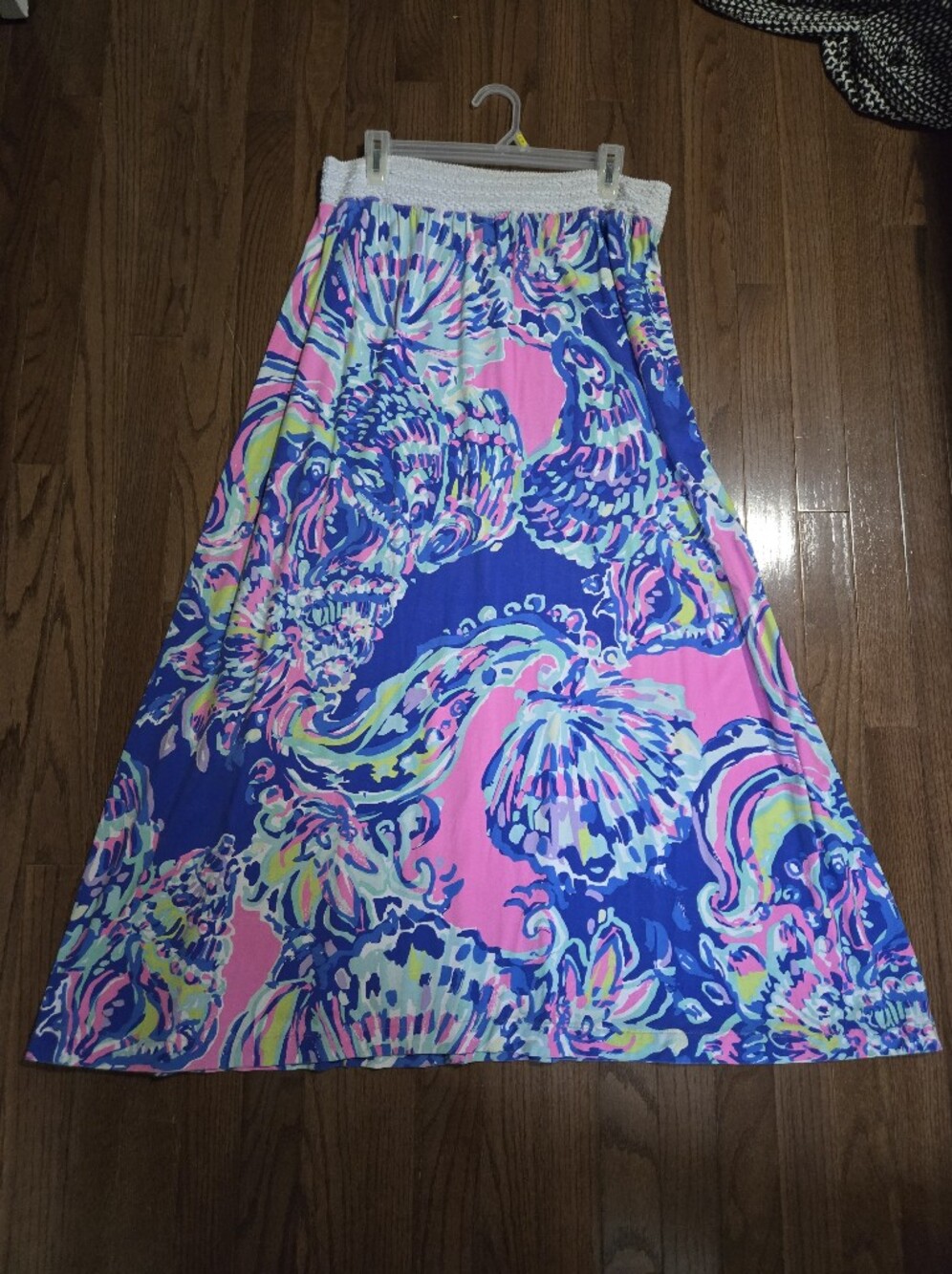 🪻Lilly Pulitzer🪻 Vibrant Seashell Maxi Skirt - Blue, Pink & Lime